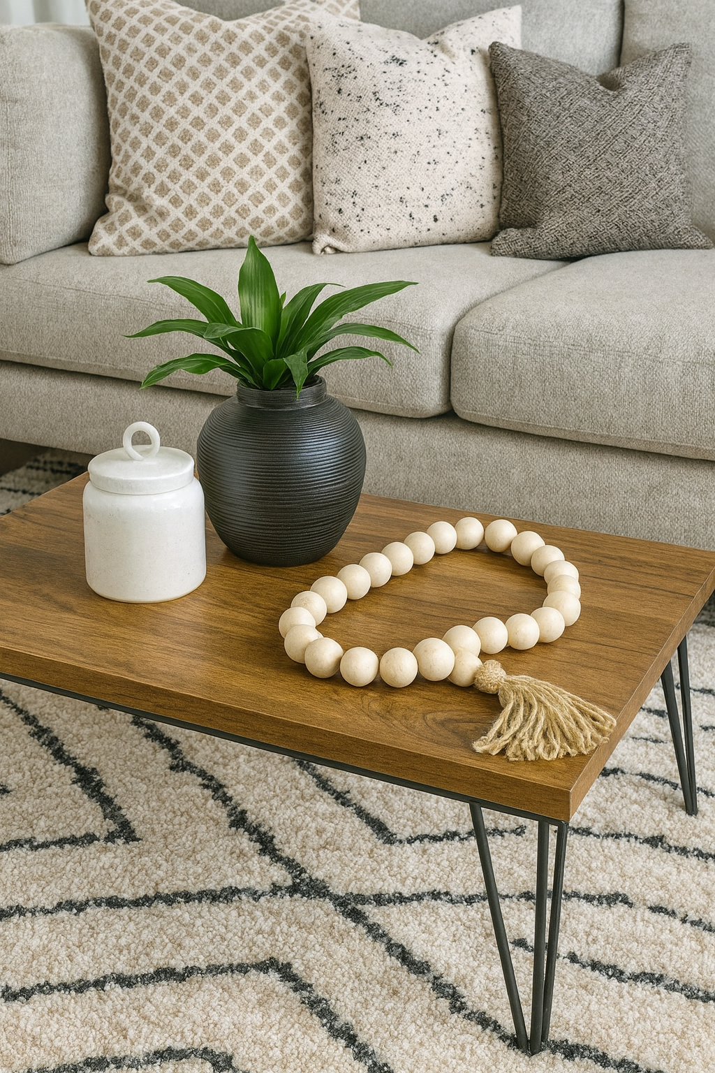 Cuenta Decorativa Blanca