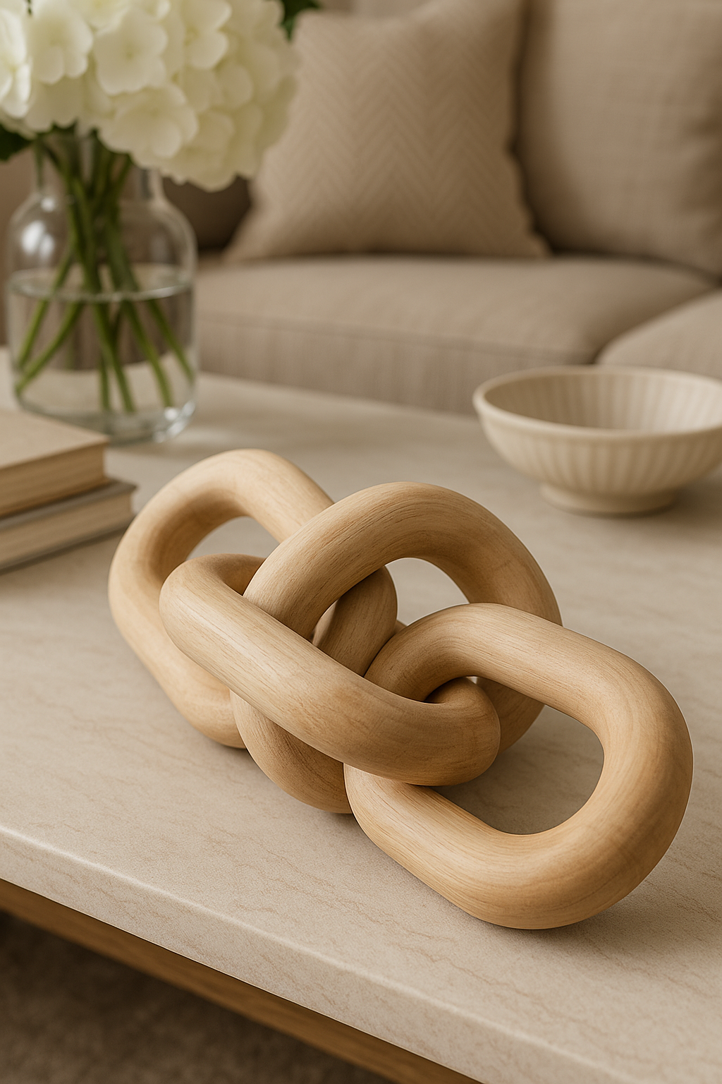 Cadena Decorativa Blanca