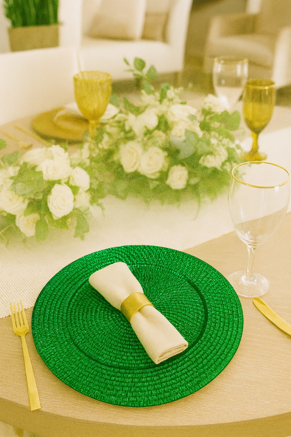 Portaplato Decor Xmas Green