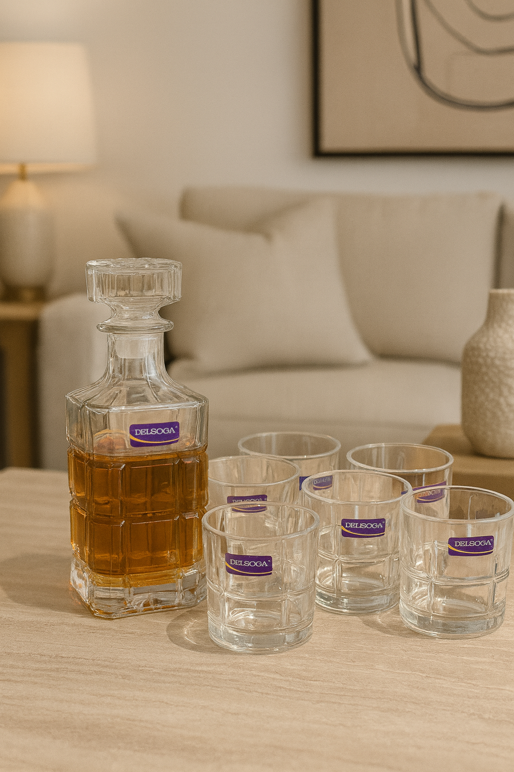 Set De Whisky Con 6 Vasos