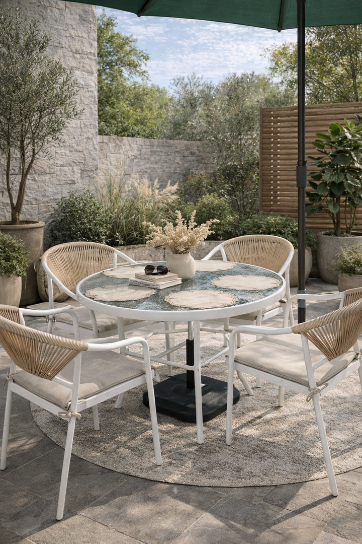 Set Mesa Redonda Curazao+4 Sillas