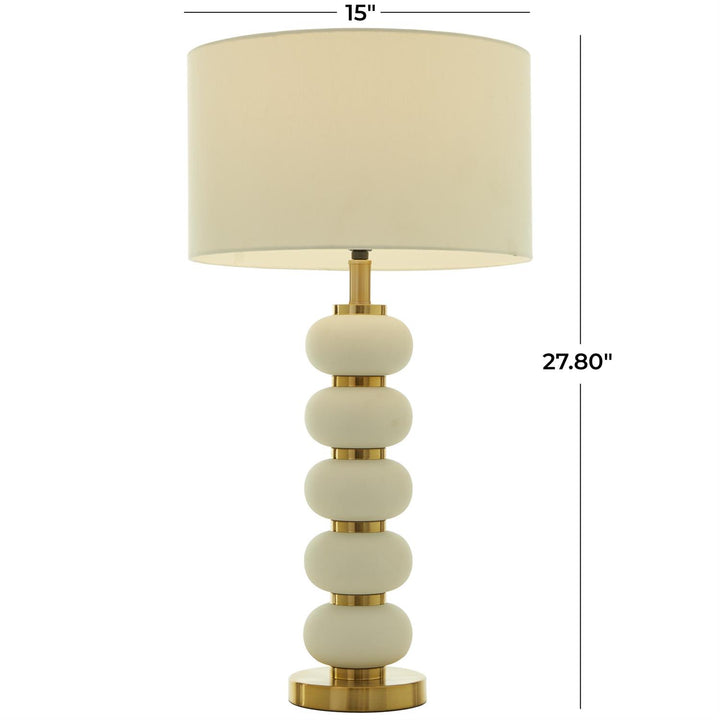 Lámpara Dorada Transparente Cristal  38Cm Ancho X 71Cm Alto X 38Cm Profundidad