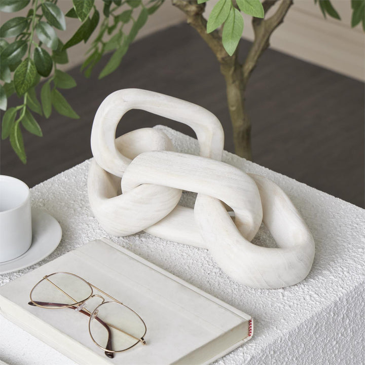 Adorno Cadena Decorativa De Madera 46Cm Ancho X 10Cm Alto X 0Cm Profundidad