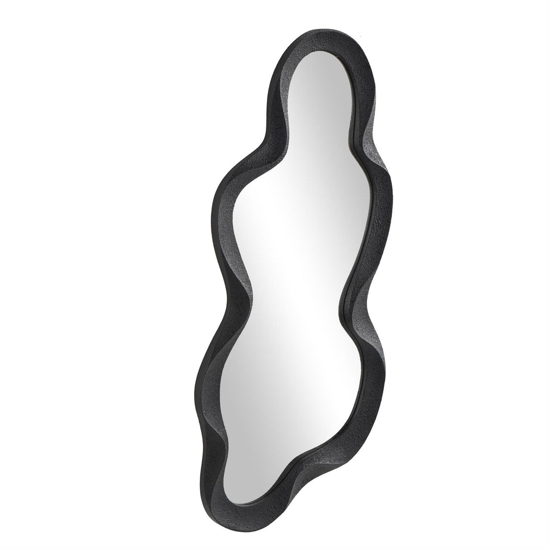 Espejo De Madera Negro 46Cm Ancho X 99Cm Alto X 3Cm Profundidad