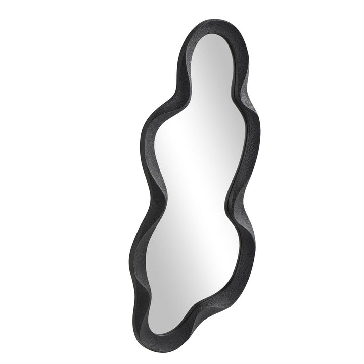 Espejo De Madera Negro 46Cm Ancho X 99Cm Alto X 3Cm Profundidad