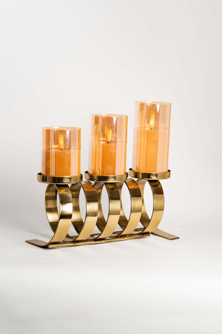 Set 3 Velas Eléctricas Sin Control Beige