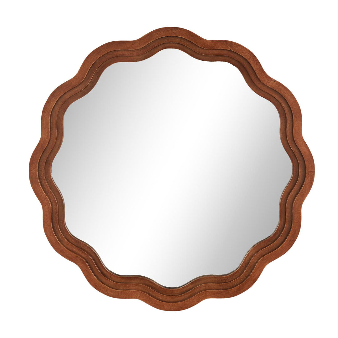 Madera De Pared Espejo 79Cm Ancho X 79Cm Alto X 4Cm Profundidad