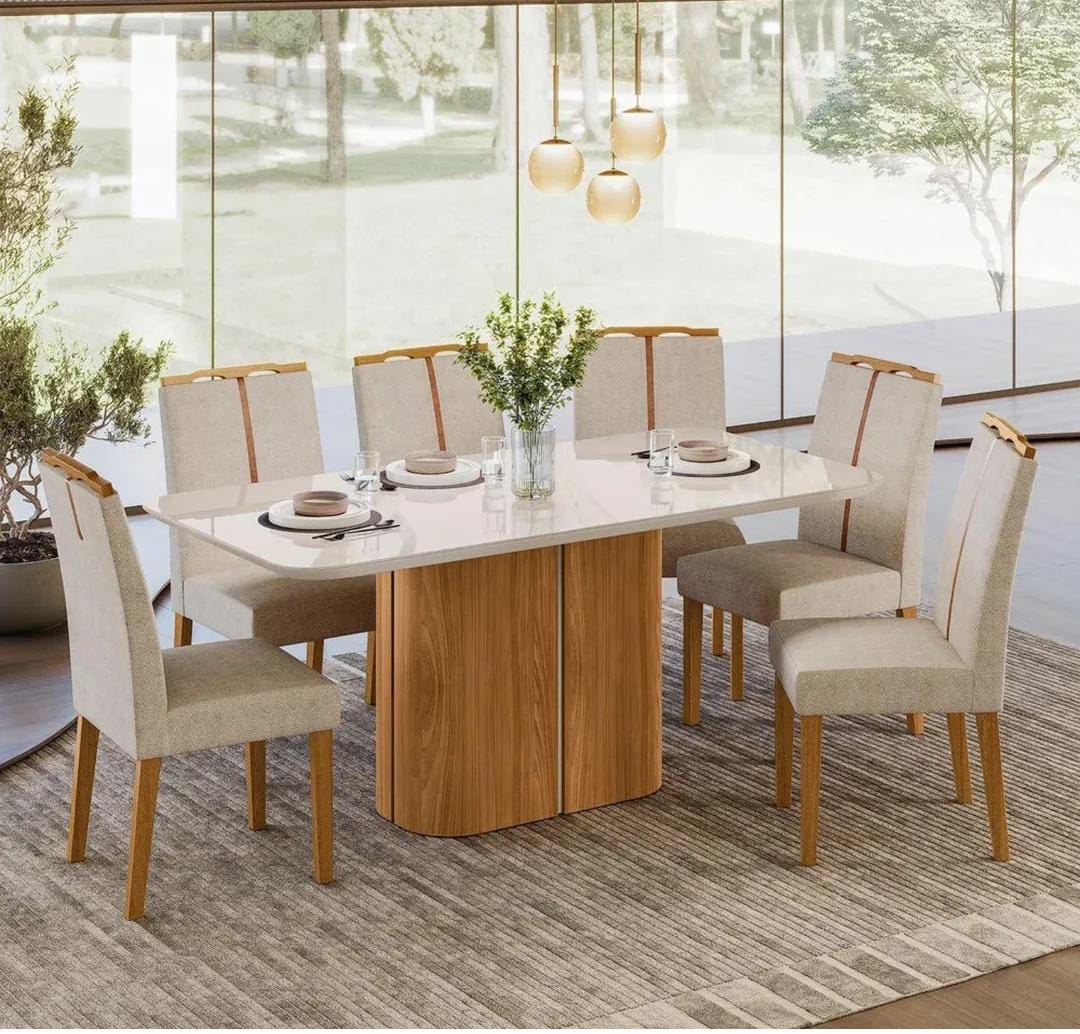 Mesa De Comedor Serena 1.8 C Vidrio