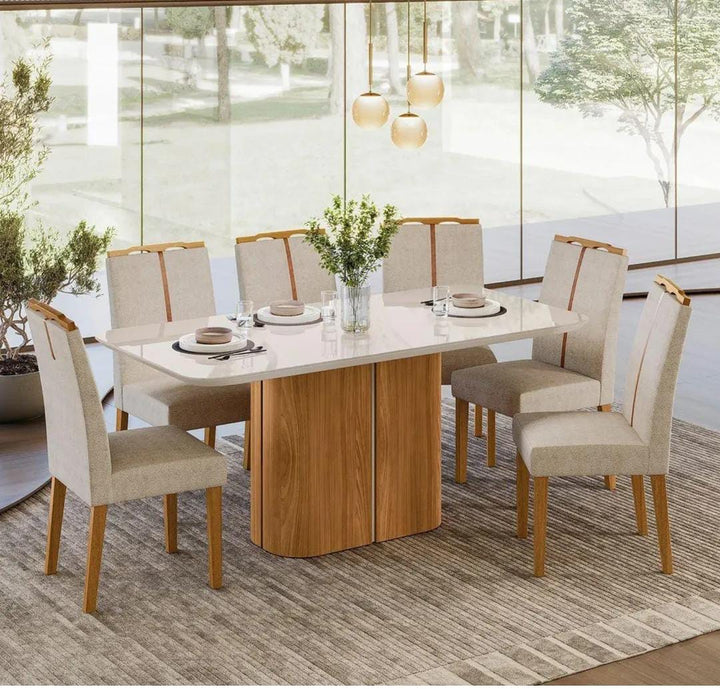 Mesa De Comedor Serena 1.8 C Vidrio