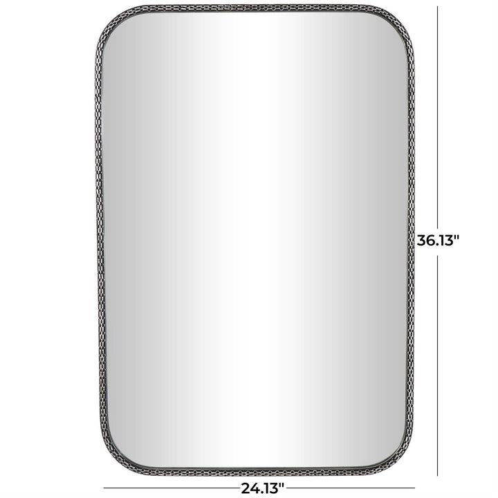 Madera De Pared Espejo 61Cm Ancho X 91Cm Alto X 3Cm Profundidad