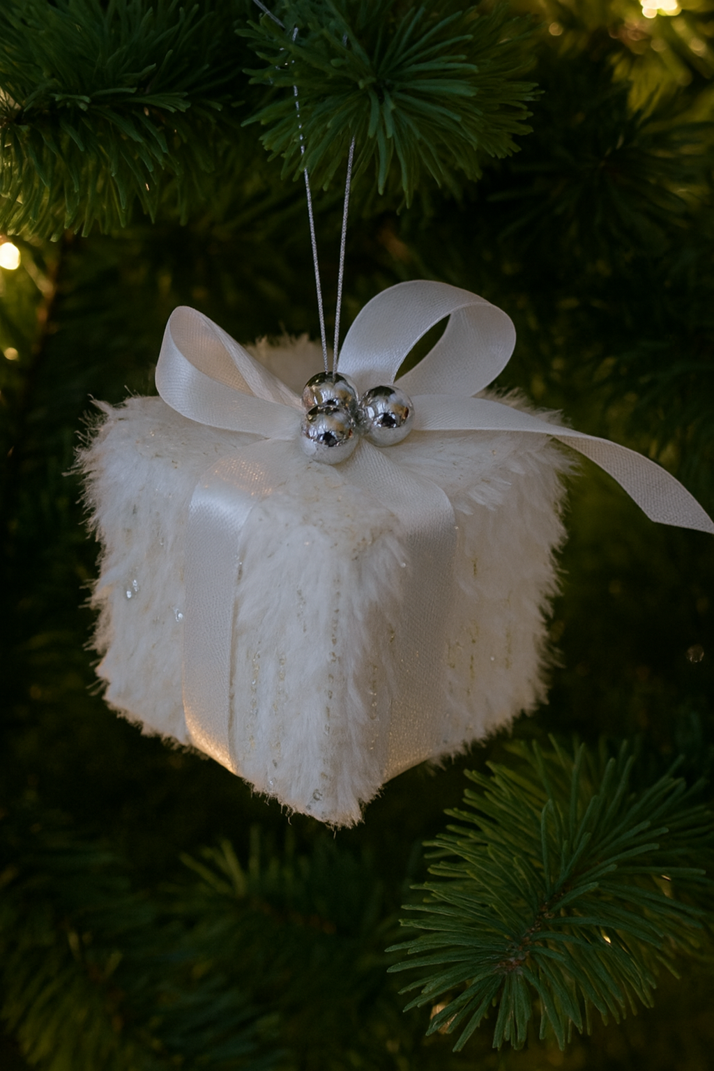 White-Regalito Xmas Opbag  6Cm Alto