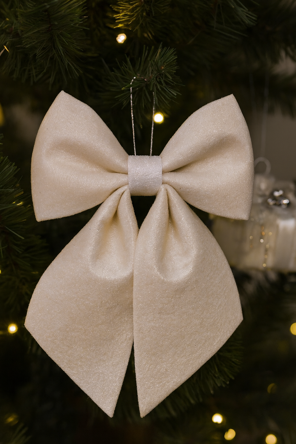 White-Lazito Xmas Opbag  20Cm Alto