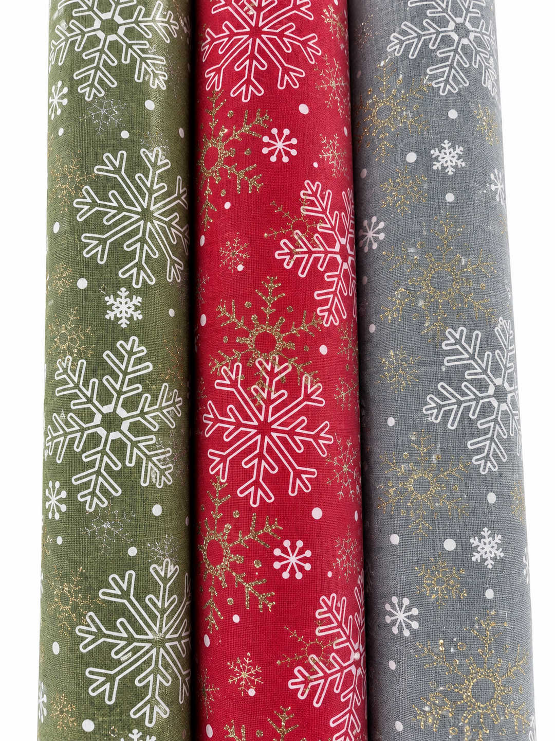 Malla Decorativa Con Copos De Nieve Navideña Surti