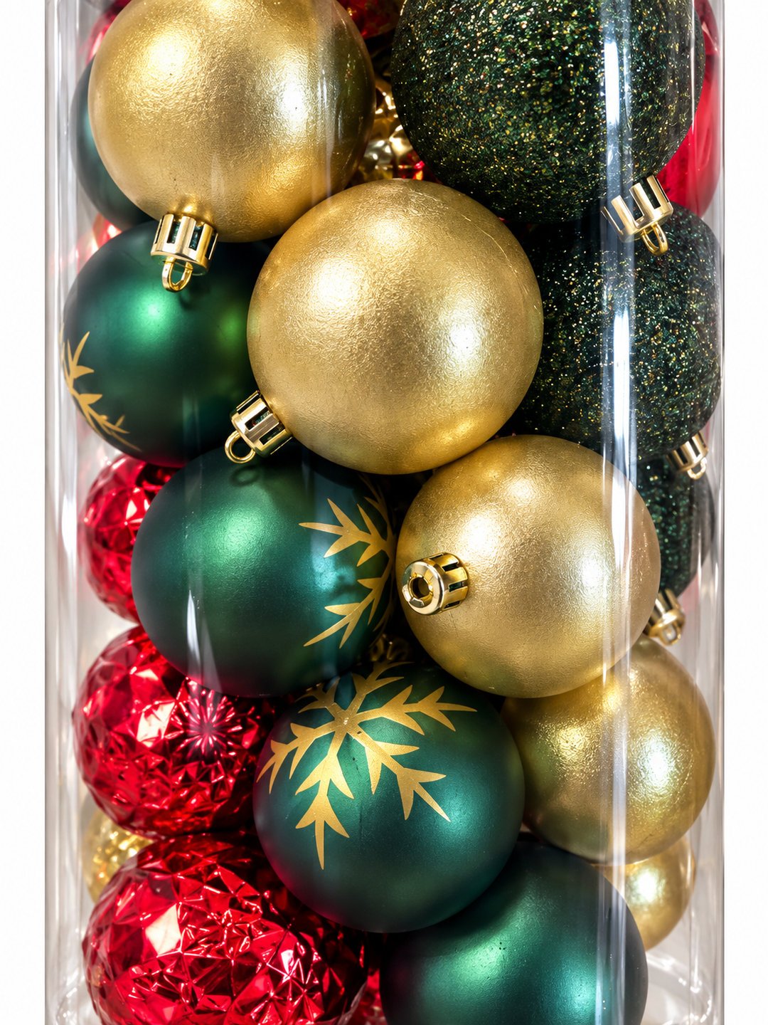 Set Esferas Navideñas Plásticas Franja De Lentejue