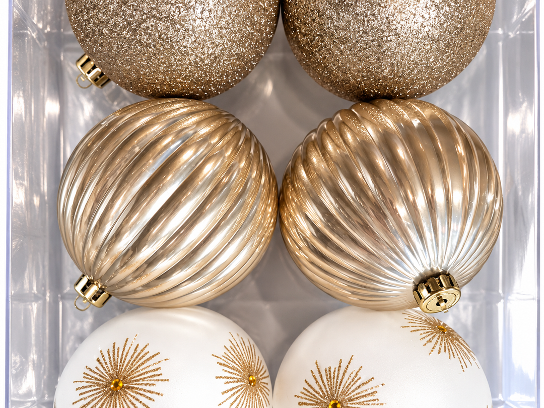 Set De Esferas Navideñas 6Pz