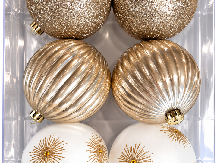 Set De Esferas Navideñas 6Pz