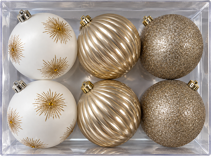 Set De Esferas Navideñas 6Pz