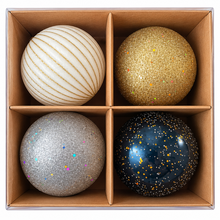 Set De Esferas Navideñas 4Pz