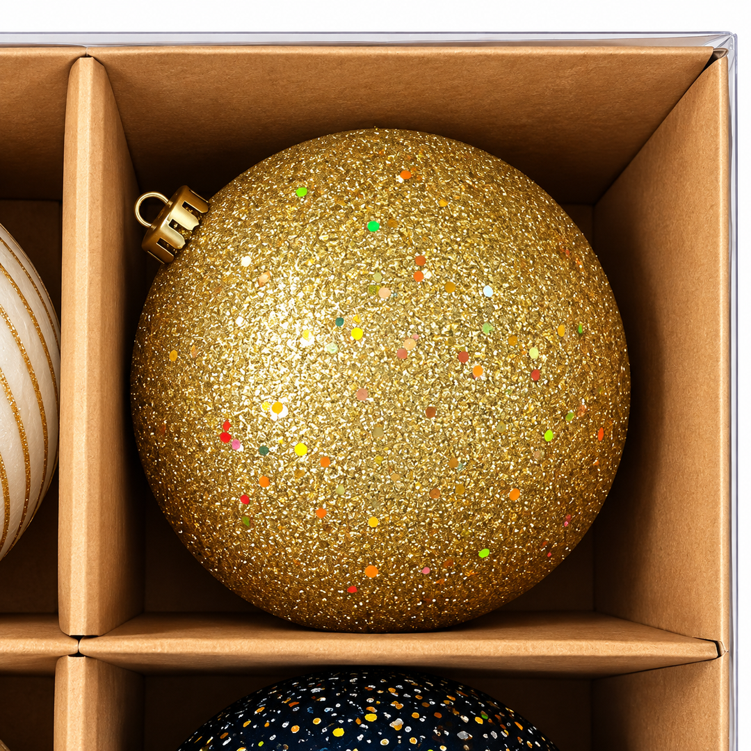 Set De Esferas Navideñas 4Pz