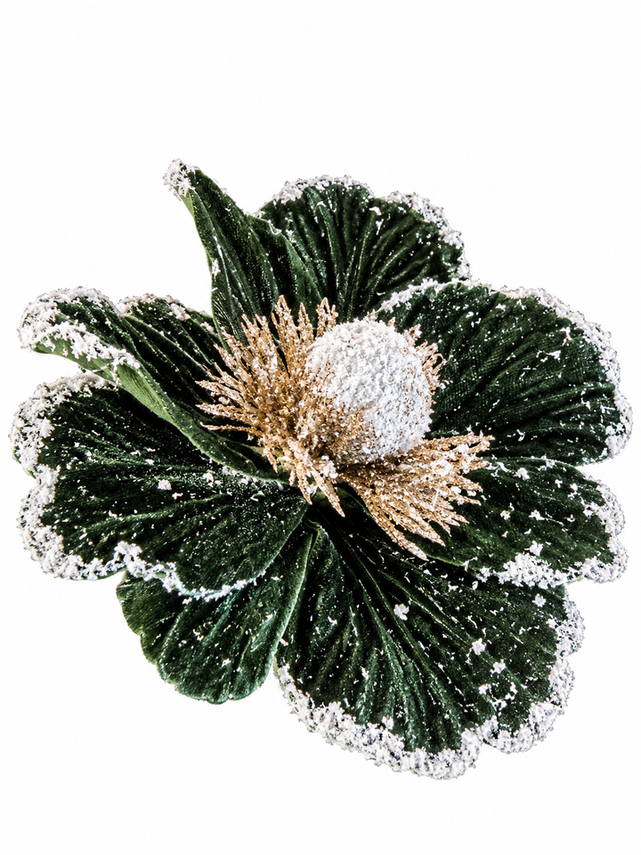 Flor Navideña De Terciopelo