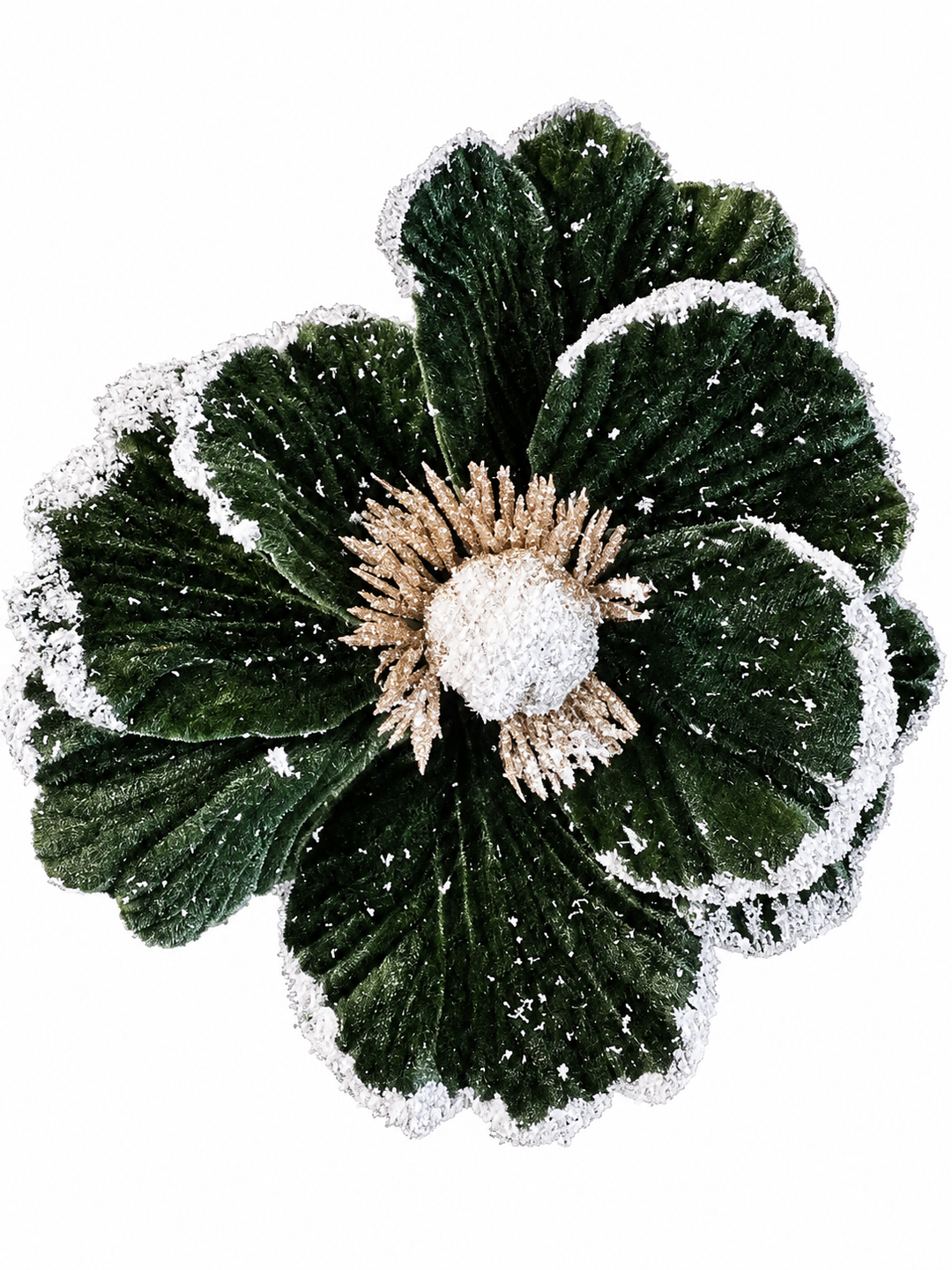 Flor Navideña De Terciopelo