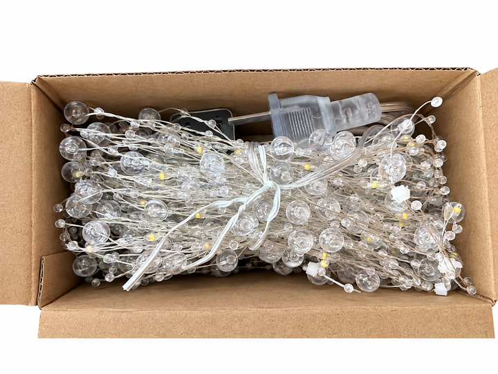 Cortina De Luces Led Con Perlas Decorativas Luz Cá