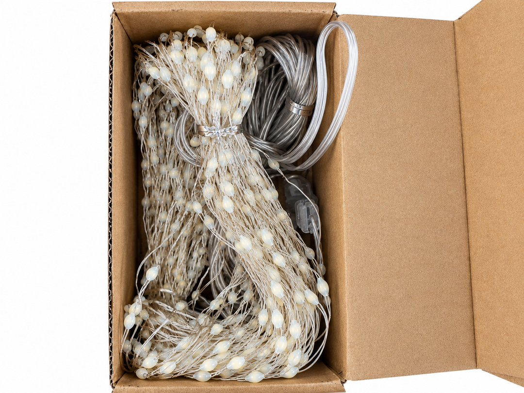 Guirnalda De Luces Led Con Perlas Decorativas Mult