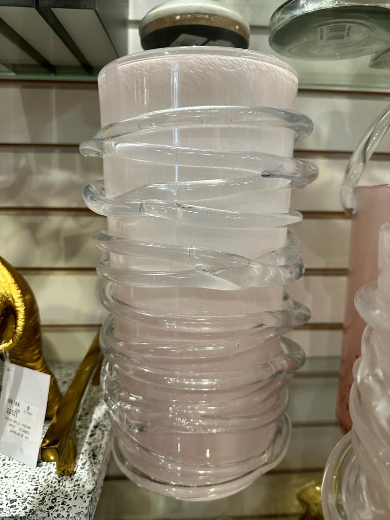 Florero de Vidrio Rose Grande