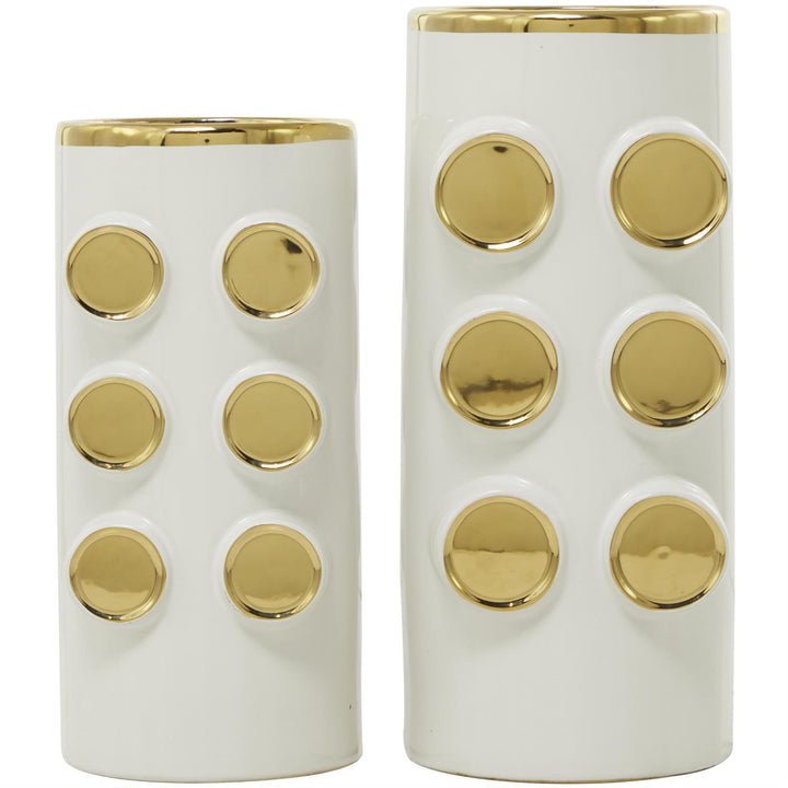 Jarrón Cerámica Blanco Grande