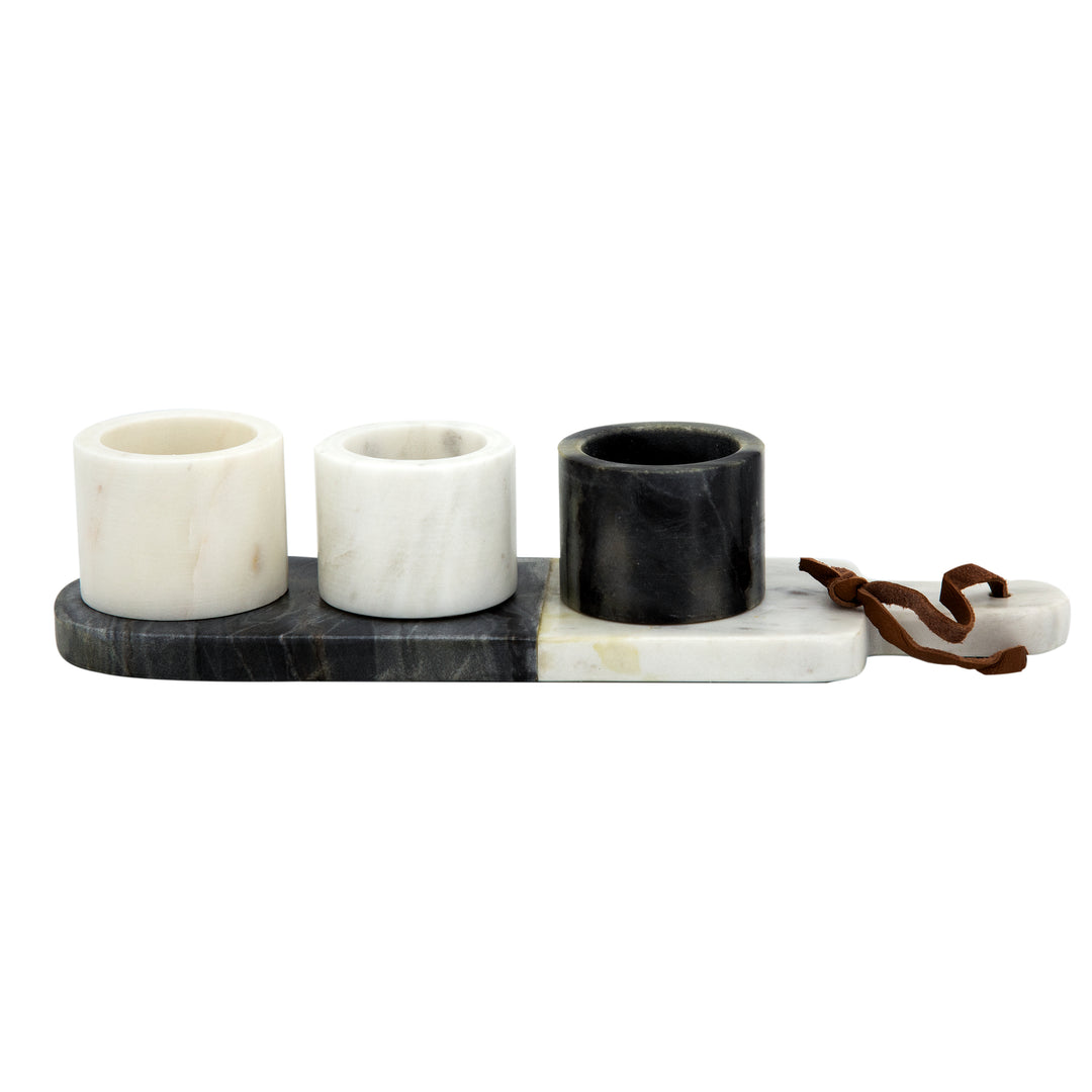 Set De 4 Adornos De Mesa De Marmol