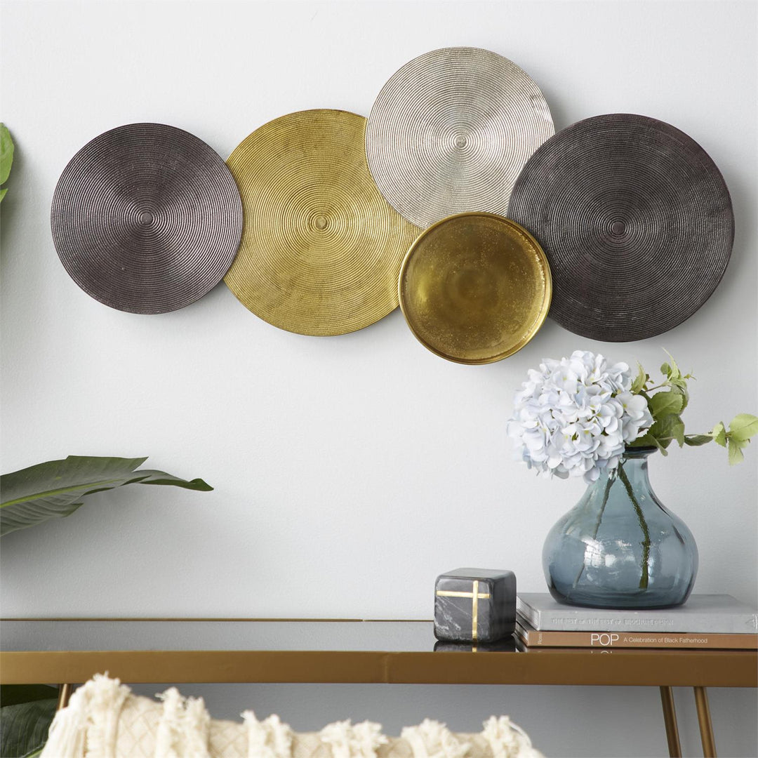 Placa Decorativa De Pared De Aluminio 89Cm Ancho X 43Cm Alto X 5Cm Profundidad