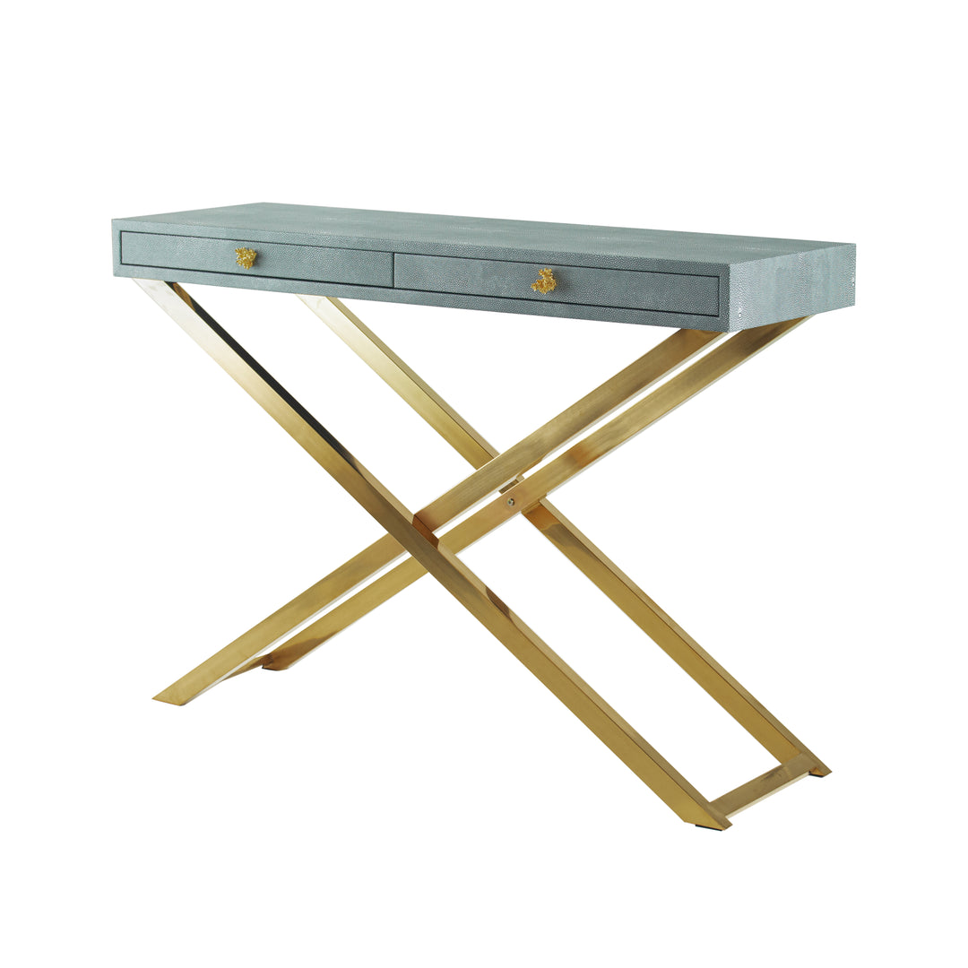 Mesa Consola De Madera Y Metal