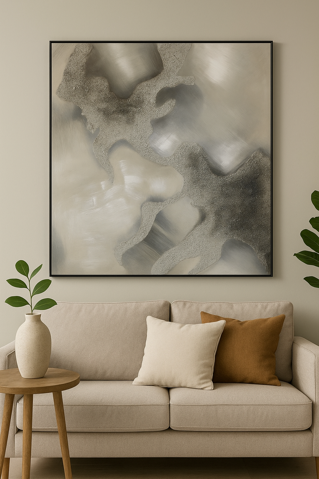 Cuadro Decorativo De Pared 100Cm Ancho X 100Cm Alto X 4Cm Profundidad