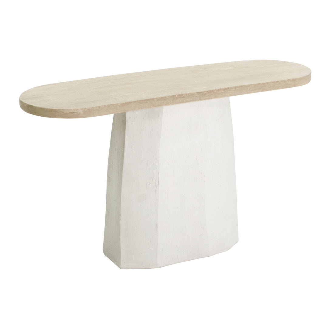 Mesa Consola Decorativa Con Tablero De Madera