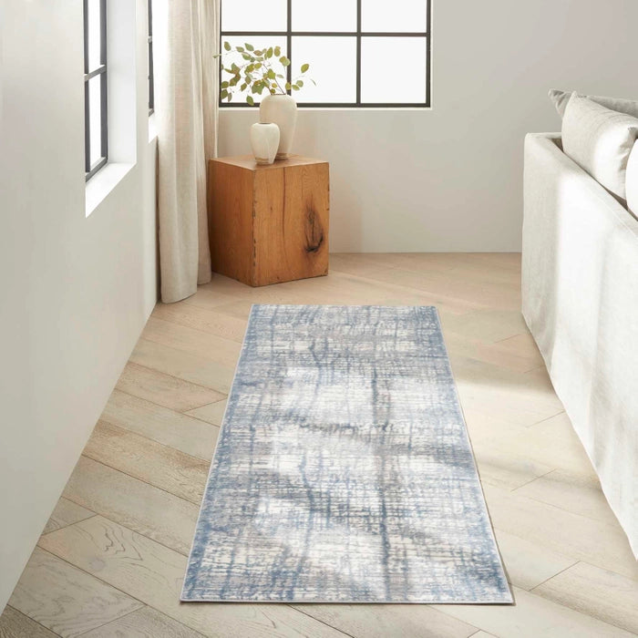 Alfombra Rush Ivory Blue