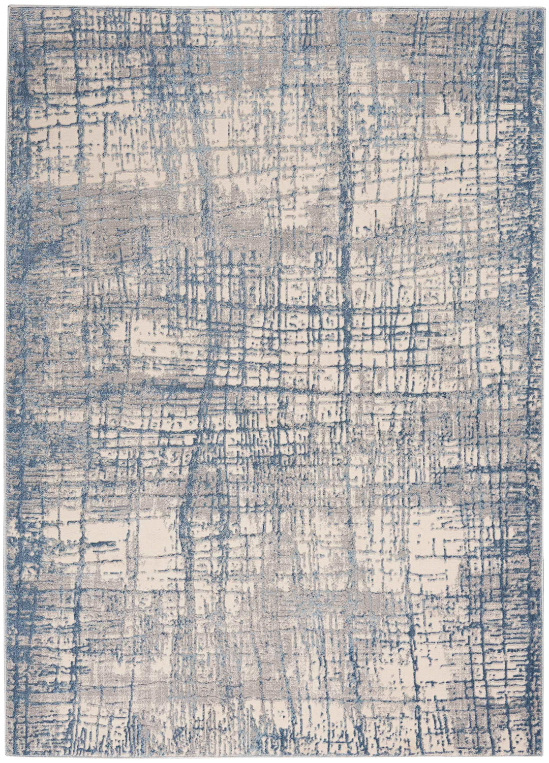 Alfombra Rush Ivory Blue