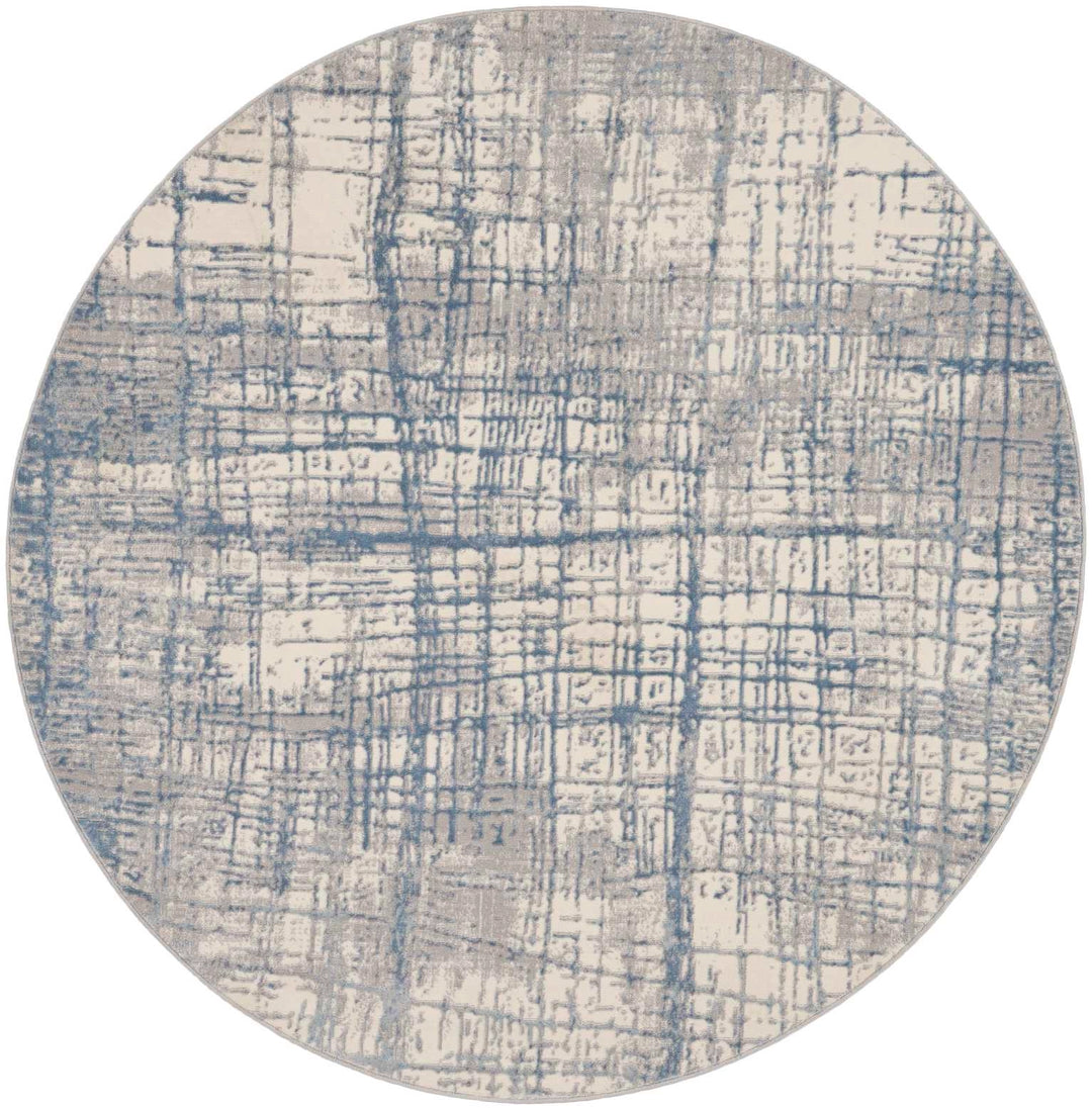 Alfombra Rush Ivory Blue