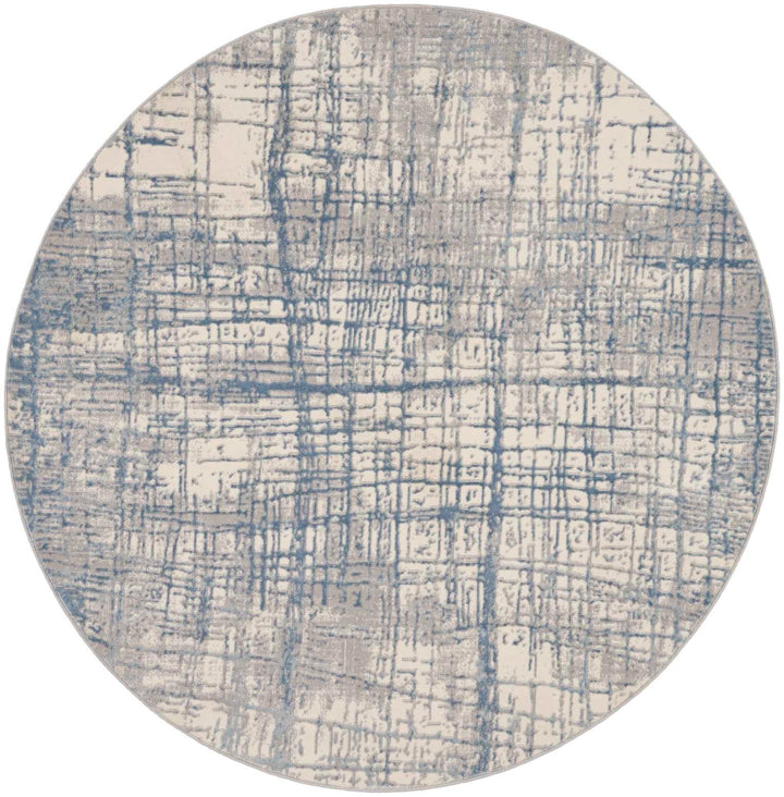 Alfombra Rush Ivory Blue