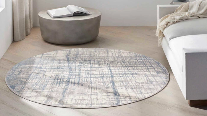 Alfombra Rush Ivory Blue