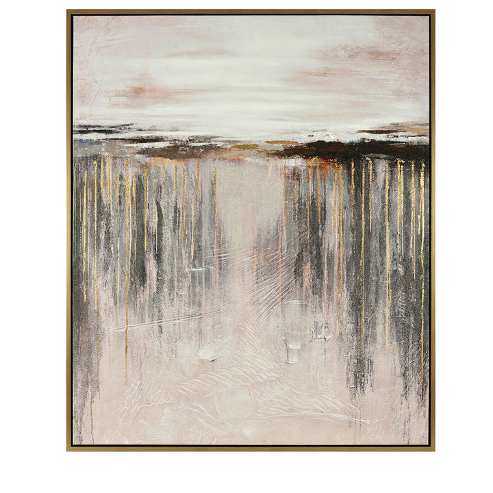 Abstracto Sobre Lienzo Marco Champán