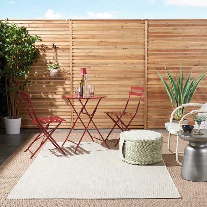 Alfombra Indoor/Outdoor Ivory/Silver