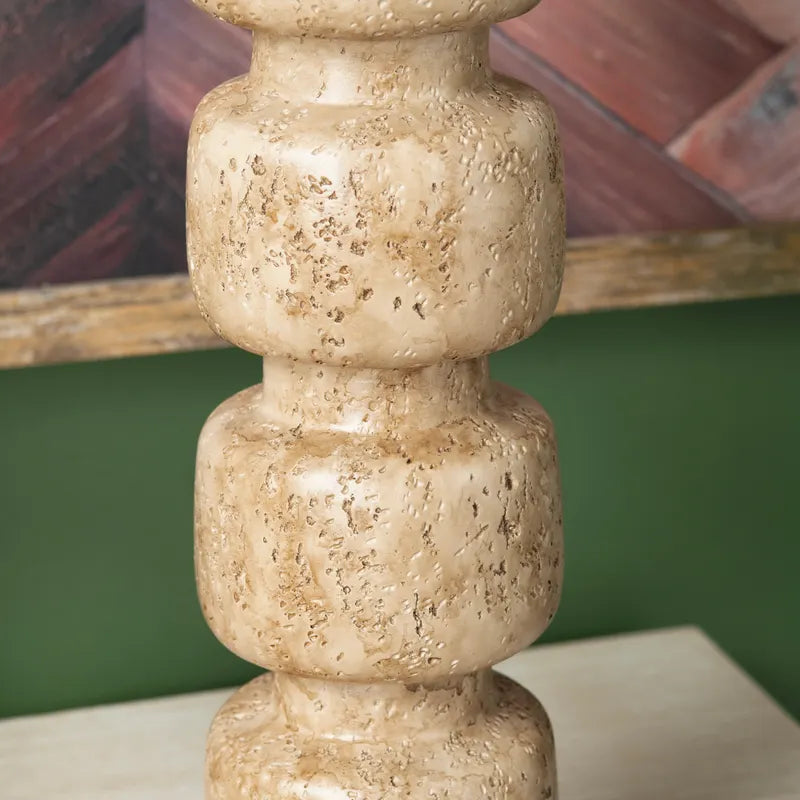 Lámpara Mesa Mármol Travertino