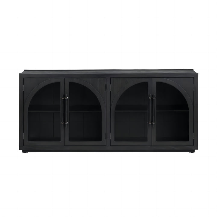 Aparador 4 Puertas Cristal Arqueado