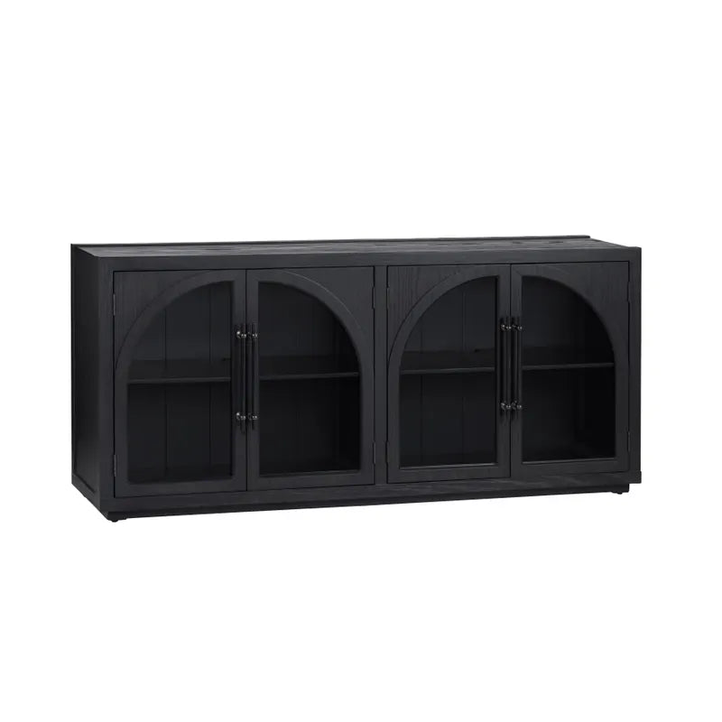 Aparador 4 Puertas Cristal Arqueado
