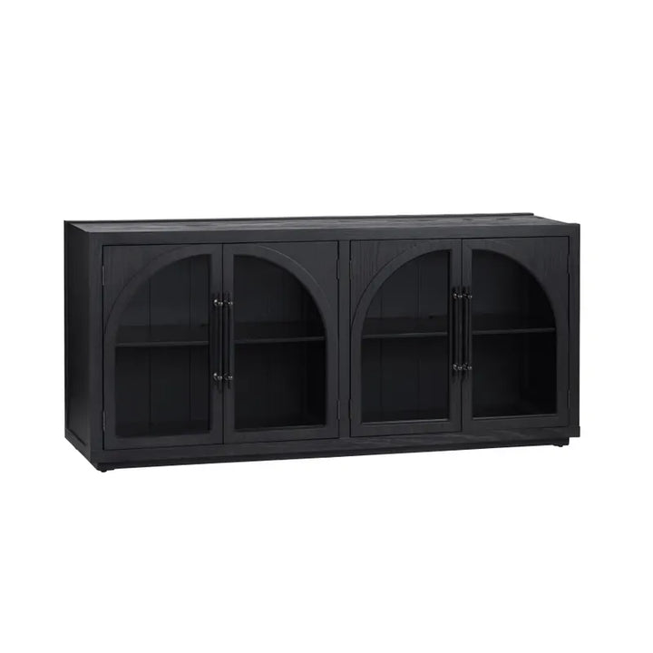 Aparador 4 Puertas Cristal Arqueado