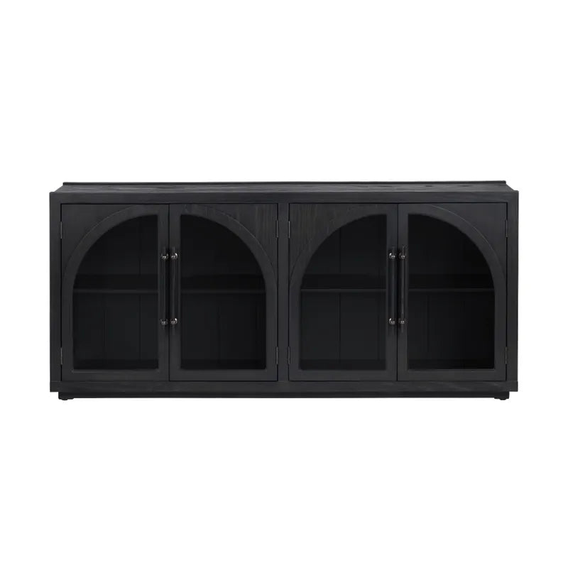 Aparador 4 Puertas Cristal Arqueado