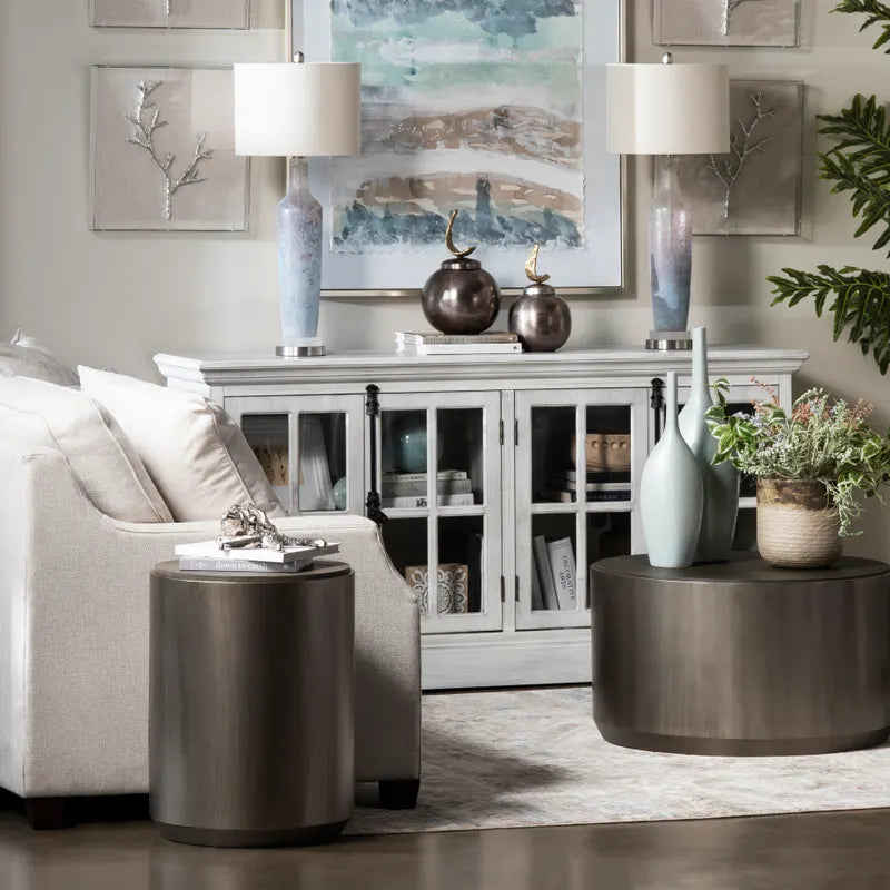 Mesa De Cóctel Metal Y Madera