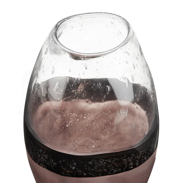 Jarrón Cristal Chocolate Negro Gde