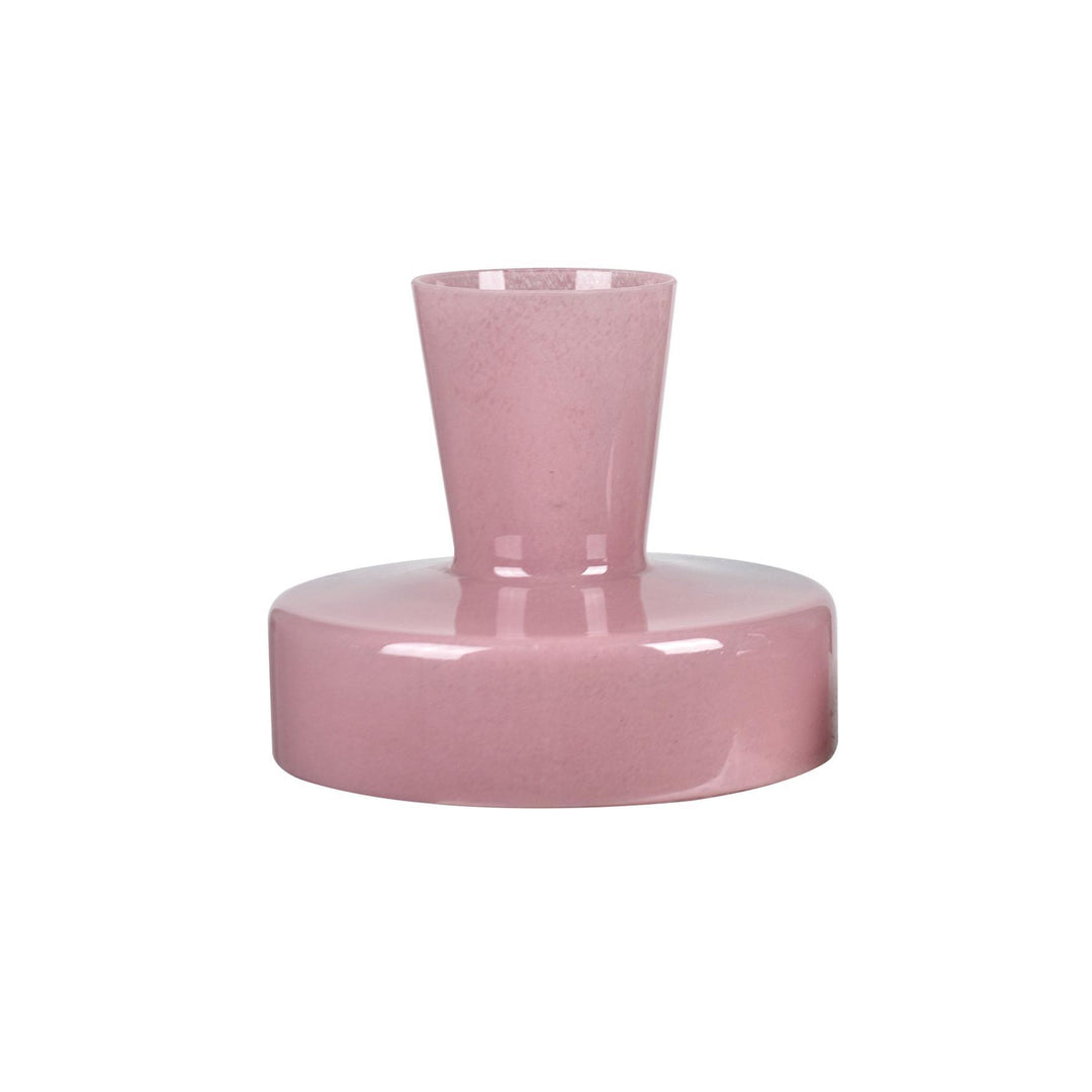 Jarrón Cristal Rosa Cereza Grande