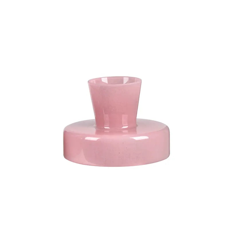Jarrón Cristal Rosa Cereza